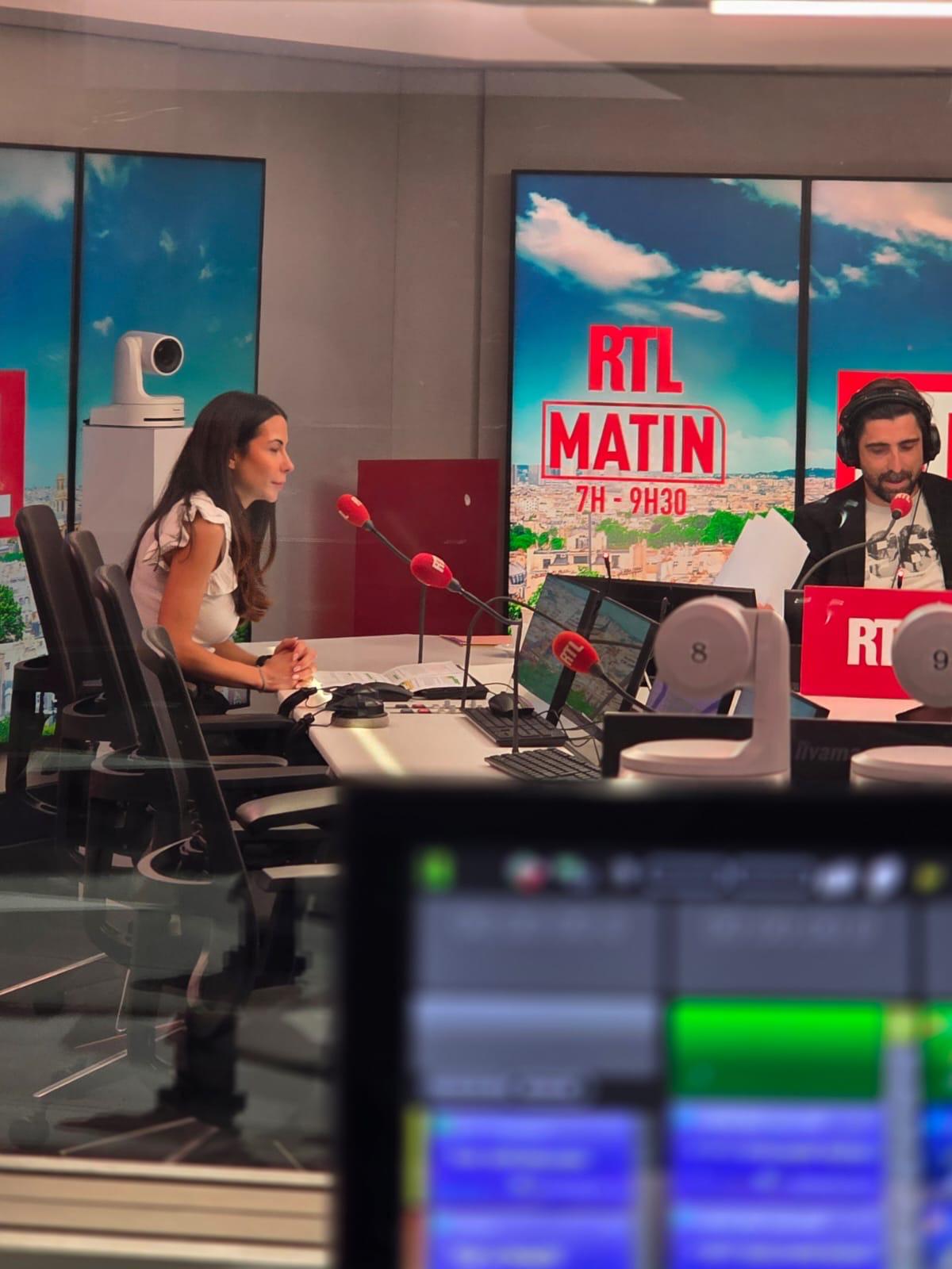 Éléonore Bourdon dans les studios RTL Matin